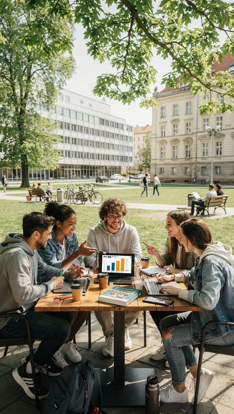 Kniha o osobních financích ležící na stole vedle kalkulačky a tužky.