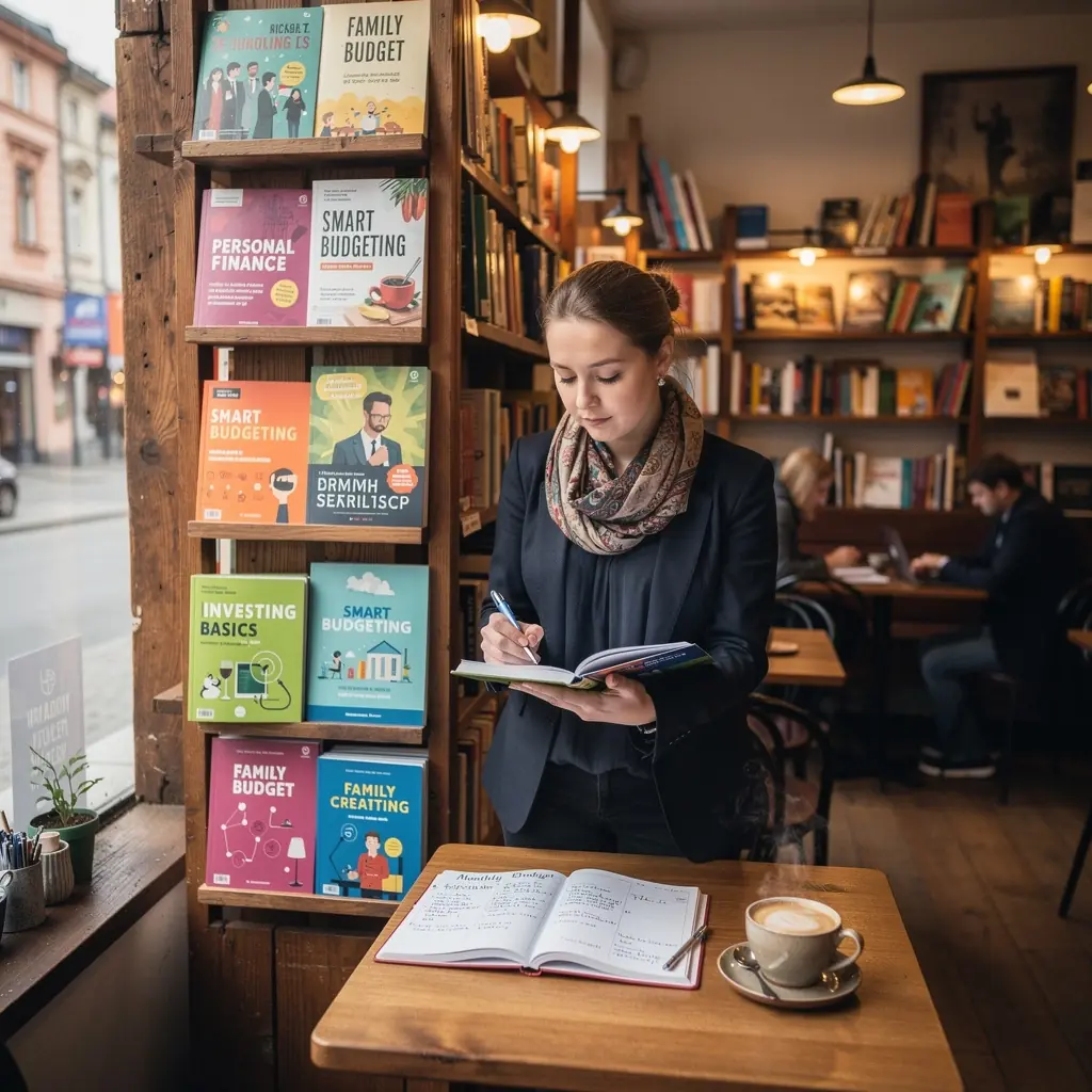 Osoba sedící u stolu a plánující svůj rozpočet s pomocí poznámkového bloku.